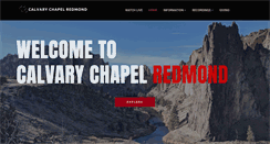 Desktop Screenshot of calvarychapelredmond.com