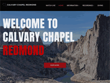 Tablet Screenshot of calvarychapelredmond.com